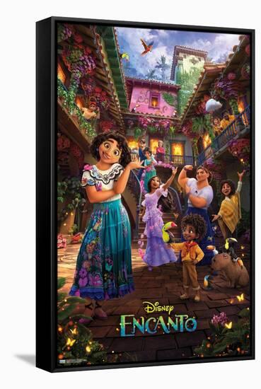 Disney Encanto - Family One Sheet-Trends International-Framed Stretched Canvas