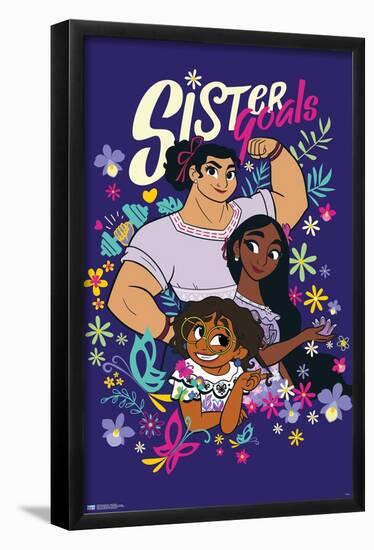 Disney Encanto - Sister Goals-Trends International-Framed Poster