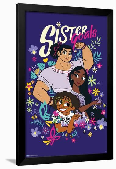 Disney Encanto - Sister Goals-Trends International-Framed Poster