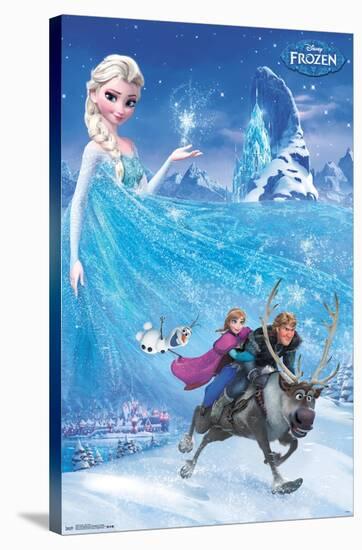 Disney Frozen - Adventure One Sheet-Trends International-Stretched Canvas