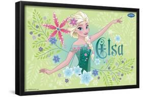 Disney Frozen Fever - Elsa-Trends International-Framed Poster