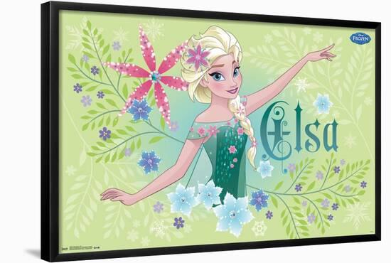 Disney Frozen Fever - Elsa-Trends International-Framed Poster