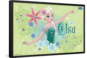 Disney Frozen Fever - Elsa-Trends International-Framed Poster