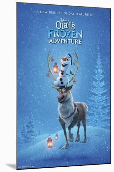 Disney Frozen: Olaf's Frozen Adventure - Teaser One Sheet-Trends International-Mounted Poster