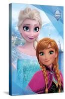 Disney Frozen - Sisters 10th Anniversary-Trends International-Stretched Canvas