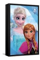 Disney Frozen - Sisters 10th Anniversary-Trends International-Framed Stretched Canvas