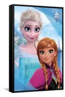 Disney Frozen - Sisters 10th Anniversary-Trends International-Framed Stretched Canvas