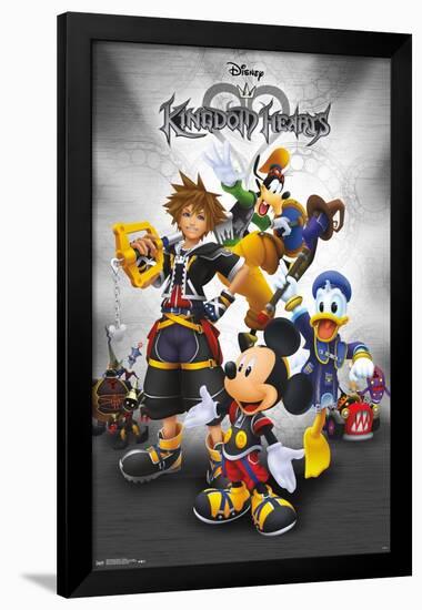 Disney Kingdom Hearts 2 - Collage-Trends International-Framed Poster