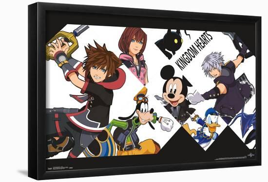 Disney Kingdom Hearts 3 - Battle-Trends International-Framed Poster