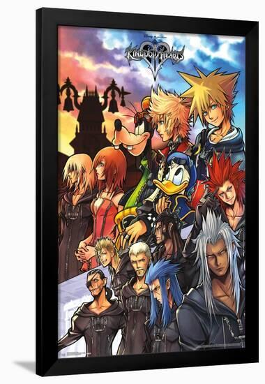 Disney Kingdom Hearts - Group-Trends International-Framed Poster