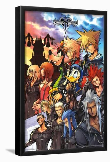 Disney Kingdom Hearts - Group-Trends International-Framed Poster