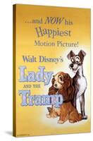 Disney Lady and The Tramp - One Sheet-Trends International-Stretched Canvas