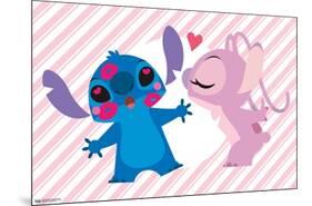 Disney Lilo and Stitch - Angel and Stitch-Trends International-Mounted Poster