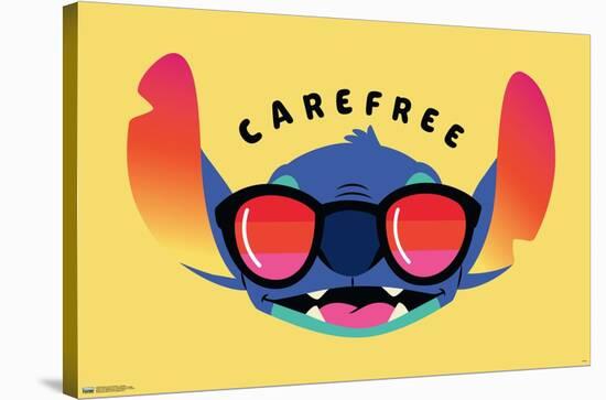 Disney Lilo and Stitch - Carefree-Trends International-Stretched Canvas