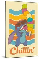 Disney Lilo and Stitch - Chillin-Trends International-Mounted Poster