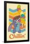 Disney Lilo and Stitch - Chillin-Trends International-Framed Poster