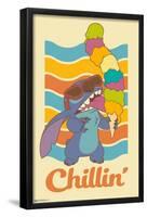 Disney Lilo and Stitch - Chillin-Trends International-Framed Poster