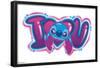 Disney Lilo and Stitch - I Heart You-Trends International-Framed Poster