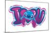 Disney Lilo and Stitch - I Heart You-Trends International-Mounted Poster