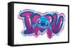 Disney Lilo and Stitch - I Heart You-Trends International-Framed Stretched Canvas