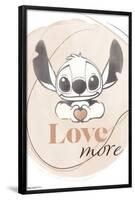 Disney Lilo and Stitch - Love More-Trends International-Framed Poster