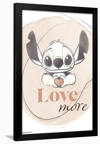 Disney Lilo and Stitch - Love More-Trends International-Framed Poster