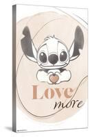 Disney Lilo and Stitch - Love More-Trends International-Stretched Canvas