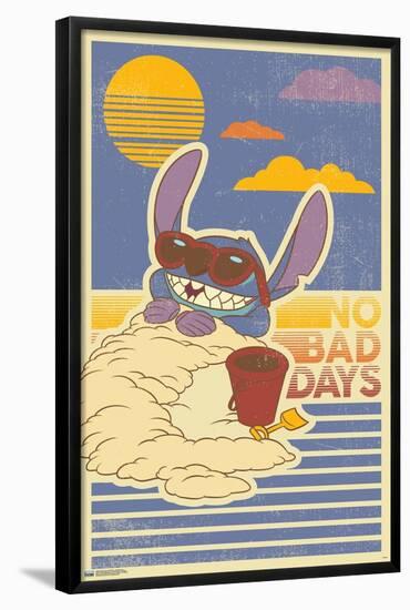 Disney Lilo and Stitch - No Bad Days-Trends International-Framed Poster