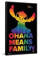 Disney Lilo and Stitch - Ohana Pride-Trends International-Framed Poster