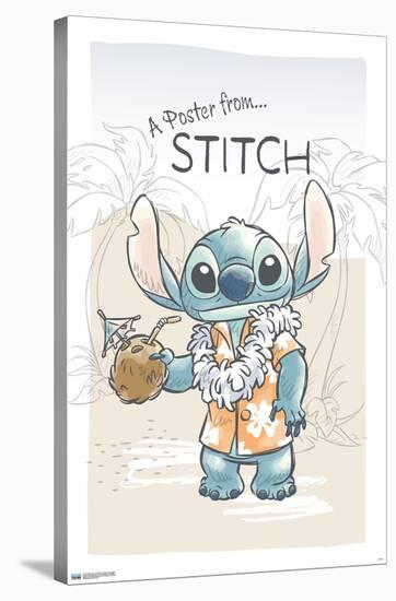 Disney Lilo and Stitch - Poster From Stitch-Trends International-Stretched Canvas