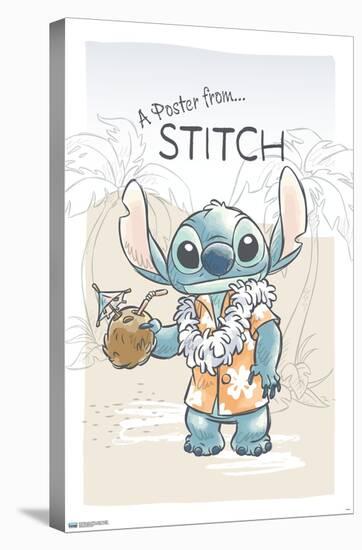 Disney Lilo and Stitch - Poster From Stitch-Trends International-Stretched Canvas