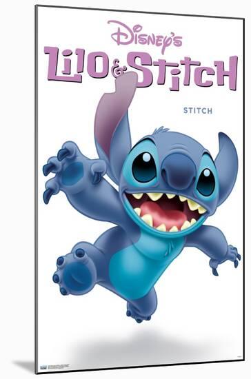 Disney Lilo and Stitch - Stitch Feature Series-Trends International-Mounted Poster