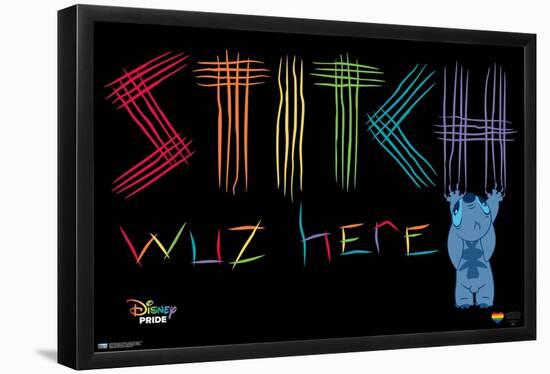 Disney Lilo and Stitch - Stitch Wuz Here Pride-Trends International-Framed Poster