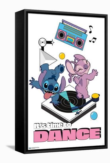 Disney Lilo and Stitch - Time To Dance-Trends International-Framed Stretched Canvas