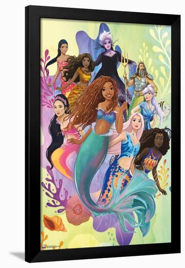 Disney Little Mermaid - Group-Trends International-Framed Poster