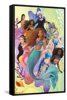 Disney Little Mermaid - Group-Trends International-Framed Stretched Canvas