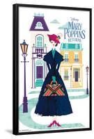 Disney Mary Poppins Returns - Illustrated Mary-Trends International-Framed Poster