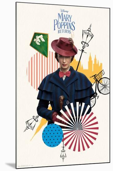 Disney Mary Poppins Returns - Mary-Trends International-Mounted Poster