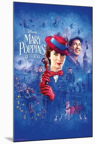 Disney Mary Poppins Returns - Sketch-Trends International-Mounted Poster