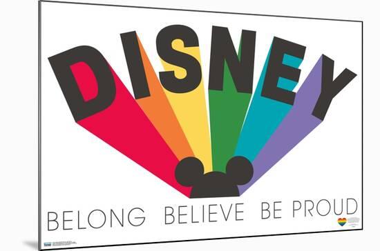 Disney Mickey Mouse - Be Proud-Trends International-Mounted Poster