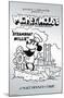 Disney Mickey Mouse - Black and White Steamboat Willie-Trends International-Mounted Poster