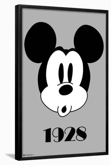 Disney Mickey Mouse - Face-Trends International-Framed Poster