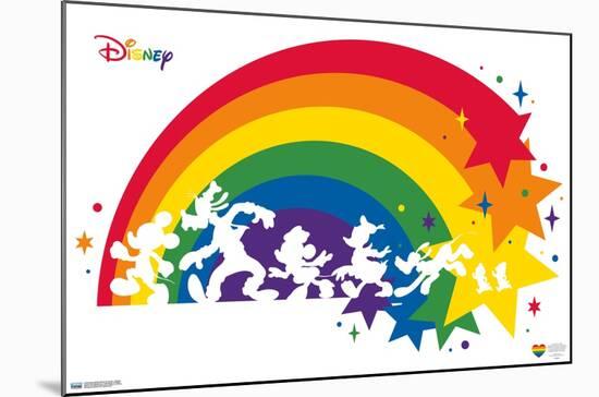 Disney Mickey Mouse & Friends - Rainbow-Trends International-Mounted Poster