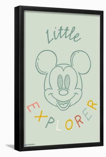 Disney Mickey Mouse - Little Explorer-Trends International-Framed Poster