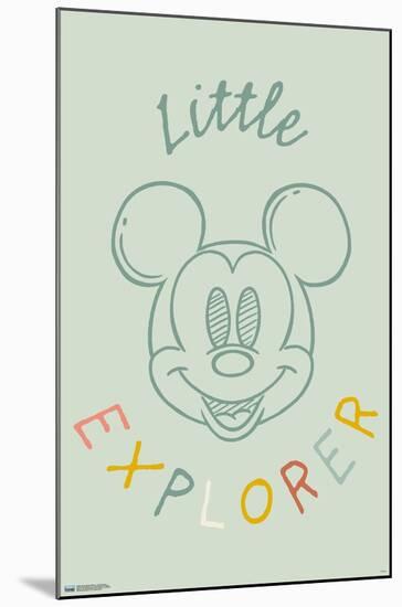 Disney Mickey Mouse - Little Explorer-Trends International-Mounted Poster