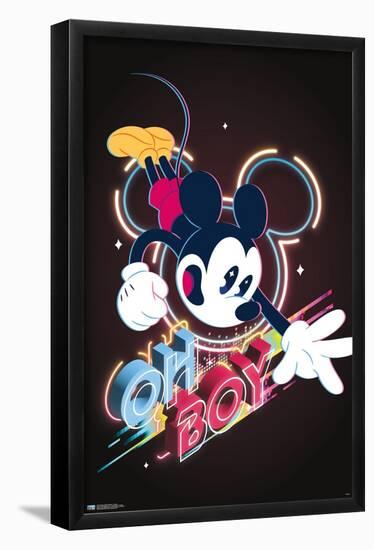 Disney Mickey Mouse - Oh Boy-Trends International-Framed Poster