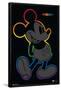 Disney Mickey Mouse - Rainbow Outline-Trends International-Framed Poster