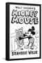 Disney Mickey Mouse - Steamboat Willie-Trends International-Framed Poster
