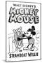 Disney Mickey Mouse - Steamboat Willie-Trends International-Mounted Poster