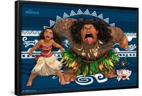 Disney Moana - Faces-Trends International-Framed Poster